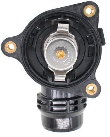 Thermostat Kühlmittel Thermostatgehäuse Kühlung Kühlmittelsensor Kühlmittelregler Kühlmittelthermostat Gehäuse mit Dichtring für 1er E81 E87 E88 E82 3er E46 E90 E91 E93 5er E60 X1 E84 X3 E83 Z4 E85