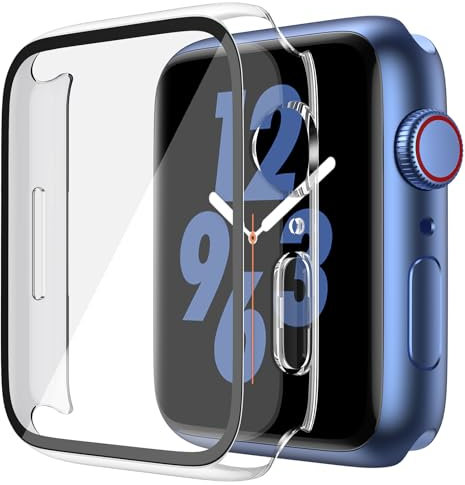 Recata 2 Pièces Rigide PC Protection Ecran en Verre Trempé pour Apple Watch Series 10 (2024) 42mm, Coque Ultra-Fine Anti-Chute Résistante aux Rayures pour iWatch, Transparent Mat