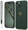 Mitetabo Hülle für iPhone 15 Handyhülle Gold Liebesher Silikon, iPhone 15 Case Mädchen Weich Slim Stoßfest Kratzfeste Süßes Gold Love Schutzhülle für iPhone 15 6.1 Grün