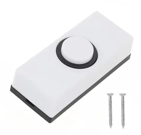 Wired Doorbell Chime, Wired Door Bell Push, Doorbell Wired, Door Bell Wired, Doorbell Butto with 2PCS Screws Wall Mounted Weatherproof Fits Most Doorbell Chimes for Home Garage (55 * 24 * 14mm)