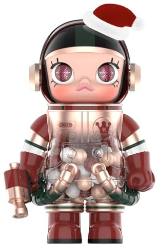 POP MART Mega Space Molly 400% Christmas 2024 Pop d’Action Figurines Anime de Jouet Figure à Collectionner Cadeaux Créatifs 1PC