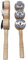 Sticks Handheld Percussion Instrumente Percussion Musical Glocken Musik Weihnachten Instrumental Spielzeug