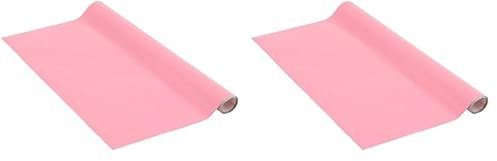 Venilia Klebefolie | Altrosa Matt Rosa | 45 cm x 1,5 m, Stärke 95μ | selbstklebende Möbel-Folie, Dekofolie, Tapete, Küchenfolie | ohne Phthalate | Made in EU, Marshmallow (Packung mit 2)