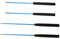 Milisten 2 Paare Schwingen Sie die Stange Diabolo-Zubehör Traditioneller Diabolo-Stick Ersatz-Diabolo-Handstab Lager Diabolo-Stick Jonglierstab Diabolo-Stick-Ersatz Kupfer Blau