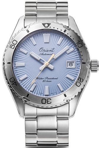 Orient Mako 75th Anniversary Limited Edition Automatik blaues Zifferblatt Stahlband Herrenuhr RA-AC0Q12L30B