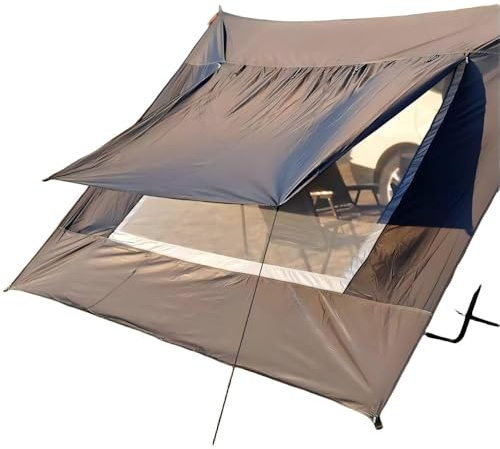 ZJYYBF66 Auto-Seitenzelt für VW Caddy Maxi, Wasserdichter Sonnenschutz Camping sonnensegel,Black