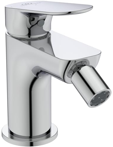 Ideal Standard Alero miscelatore bidet, altezza bocca 95 mm – Cromo | Doccetta bidet a risparmio idrico con piletta a scarico, facile da pulire, BE187AA