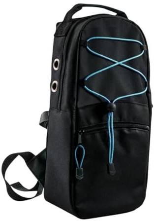 MotiveTech Zaino per bombole di ossigeno da 2 litri, borsa per il trasporto, accessori neri organizzati, borsa porta bombole di ossigeno portatile professionale
