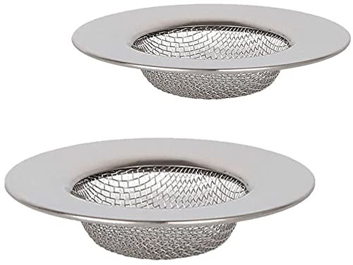 2 Stück Edelstahl Dusche Sieb, Küche Edelstahl Abflusssieb, Waschbecken Sieb Ablauf, Dusche Abfluss Abflusssiebe, Ideal für Küche Netto Senke, Bad Bodenablauf, Dusche Abfluss