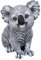 Steinfigur Koala Bär, Frost- und wetterfest bis -30°C, massiver Steinguss
