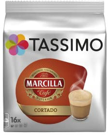 Tassimo Marcilla Café Cápsulas Cortado - 16 Cápsulas
