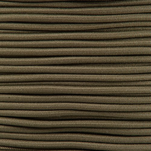 KAHAGE - BUTONIA 10m Gummikordel - Hutgummi - Rundgummi, hochwertig, extra-stark in 2mm, Khaki