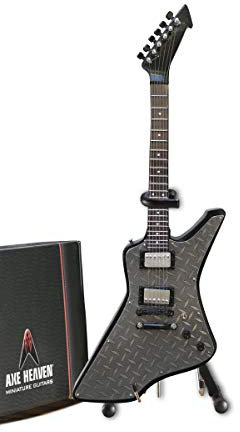 FanMerch James Hetfield Mini-Gitarre mit Diamantplatte
