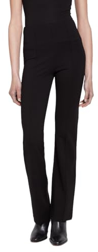 Lyssé Women's Elysse Wide Leg Casual Trousers Pants, Black, S