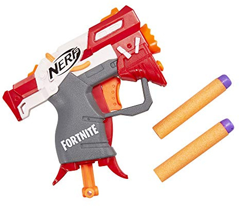 Nerf Fortnite TS MicroShots Dart-Firing Toy Blaster and 2 Official Elite Darts For Kids, Teens, Adults