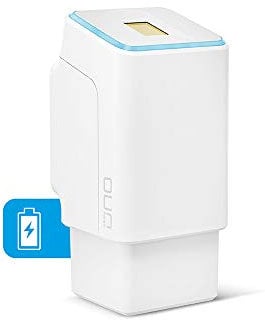 EKEY UNO 200002 Fingerprint mit Akku als praktische Erweiterung für den eqiva Bluetooth® Smart Türschlossantrieb, Akkubetriebener Fingerprint für alle gängigen Türen, weiß