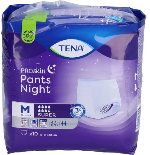 Tena ProSkin Pants Night Super M bei Inkontinenz, 10 St
