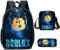 Boys Roblox Backpack with Lunch Box & Pencil Case, Girls Student Book Bag Kids School Backpack Laptop Backpack Teens Game Travel Bag (Style5)