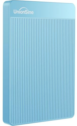 UnionSine External Hard Drive 1TB Ultra Slim Portable Hard Drive USB 3.0 HDD Storage Compatible for PC,Mac, Laptop, Xbox, Xbox one, PS4(Blue) HD2510