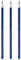 Legami - Gelschreibermine radierbar, Set 3 Stück, Höhe 13 cm, Thermosensible Tinte, Blau, Spitze 0,7 mm