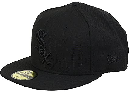 New Era Chicago White Sox Cap 59Fifty Basecap Baseball Fitted Kappe MLB bob schwarz - 8-64cm (XXL)