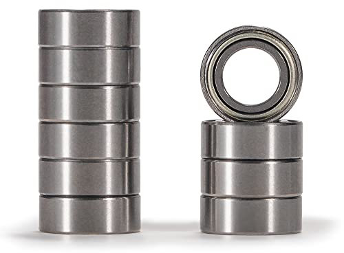 XiKe 10 Stück MR116ZZ Mini Kugellager 6x11x4mm|Chromstahl|Vorgeschmiert|Doppelte Metalldichtung, MR116-2Z Rillenkugellager mit Abdeckungen