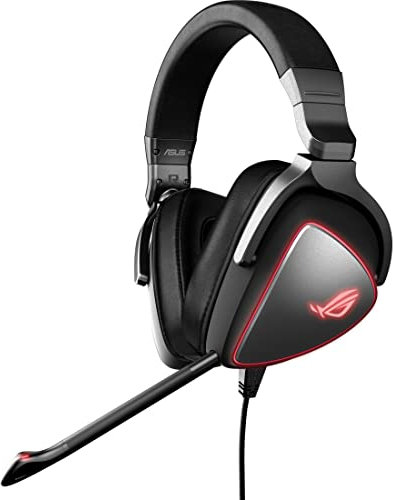 ASUS ROG Delta Origin Gaming Headset | Microfono certificato Discord, USB-C, illuminazione a LED personalizzabile, compatibile con laptop, Nintendo Switch, console di gioco, smartphone e dispositivi