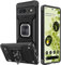 Honeyview ShockProof Case for Google Pixel 6 5G with Ring Kickstand, Bumper Armour Phone Cover for Google Pixel 6 5G - Black