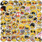 50 Stück Emoji Aufkleber Emoji Stickers für Kinder Junge, wasserdichte Vinyl Stickers Set für Wasserflaschen, Fahrrad, Roller, Helm, Notebook, Kindergeburtstag (I)