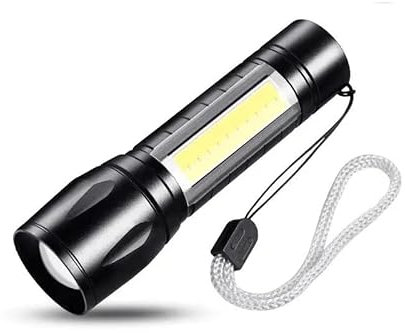 Linterna Portátil mini con Zoom Enfoque Ajustable, Linterna Led Recargable, Linterna, Linterna Pequeña, Linterna Led Alta Potencia, Acampada, Linterna Led, Camping, Montañismo, senderismo, pesca