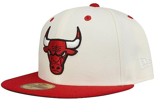 New Era 59Fifty Fitted Cap Chicago Bulls beige/rot - 6 7/8