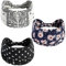 scicent Haarreifen Damen 3 Stück Stirnbänder Haarreifen Breite Boho Blumendruck Knot Yoga Sport Haarbänder Elastische Haarschmuck Mehrfarbig Weiche Turbane für Frauen - 13529