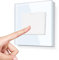 LIAONFOY 1 Fach 2 Weg Unterputz Lichtschalter Glas panel Tasten Schalter Ein Aus Schalter Wandschalter Weiß 110-250V 86mm