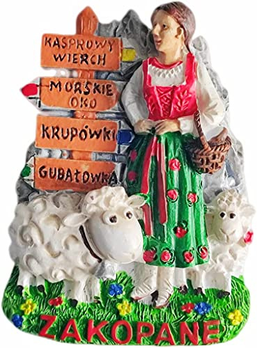 Zakopane Polen Kühlschrankmagnet Kühlschrankmagnet Dekoration Magnet Aufkleber Souvenir Harz Basteln