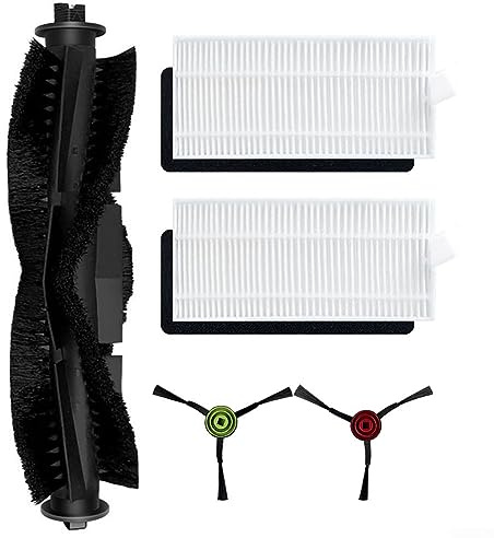 Juego de Accesorios de Robot de Repuesto para aspiradora Conga Eternal Pet MAX X-Treme (Cepillo Principal + 2 cepillos Laterales + 2 filtros)