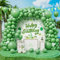 Roxistar 143 pcs Ballons Verts Sauge Rétro Ballon en Latex Différentes Tailles Kit de Guirlande Ballon Vert Avocat pour Femmes Filles Fête d'Anniversaire Baptême Douche de Bébé Baptême Baby Shower