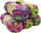 5 x 100 Gramm Ilkadim Export Diva Batik Strickgarn mehrfarbig mit Farbverlauf, 500 Gramm merzerisierte Strickwolle Microfiber-Acryl (grün gelb rosa flieder 3241)