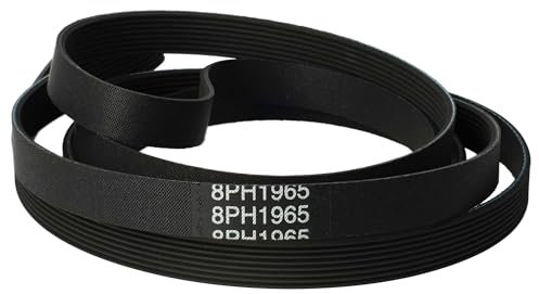 vhbw Drive Belt Compatible with Bosch WTS 865 Tumble Dryer - 196.5 cm, Black