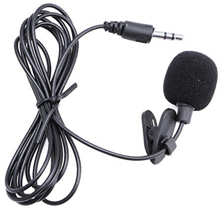 antianzhizhuang 3.5mm Clip On Microphone Lapel Tie Hands Free Lavalier Mic For Laptop PC BK Widely Use Wearable Small Mics Microphone Headset For Computer
