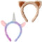 BDSHUNBF 2 Pcs Tier Haarreif, Ohren Stirnbänder, Cosplay Kostüm Zubehör, Party Dekoration, für Kinder Erwachsene Karneval Geburtstag Halloween Weihnachten Erwachsene