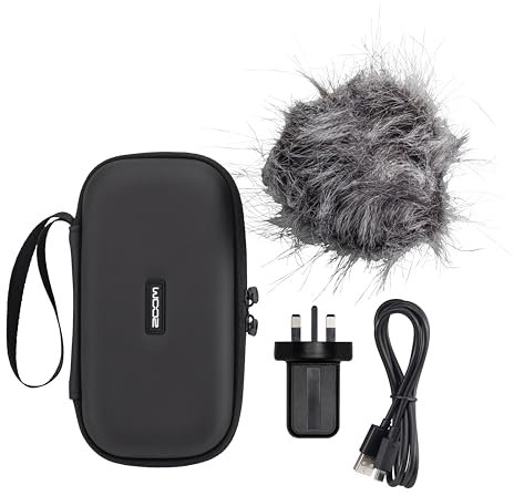 Zoom APH-4e Accessory package for the Zoom H4essential Handy Recorder | WSU-1 windscreen | AD-17 power adapter | padded case | USB-C cable | UK-Version