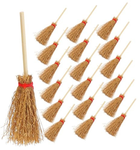 JOINPAYA 50stücke Mini-Besen Für Puppenhäuser Teilig Handgefertigte Deko Für Garten Und Halloween Vielseitige Miniatur-Requisiten Zur Verschönerung Von Mikrolandschaften Und Festen