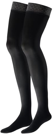 ITEM m6 - Halterlose Strümpfe mit Kompression für Damen, 55 DEN, Premium, Traumhaft schöne Waden & Elegantes Auftreten Soft Compression