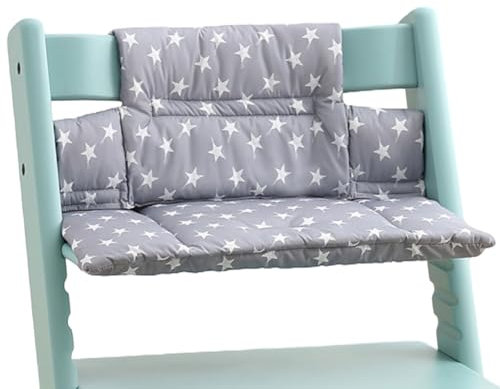 Hochstuhl Kissen für Stokke Tripp Trapp, Rutschfest Hochstuhl Sitzkissen Set, Bio Baumwolle Baby Sitzkissen, Verdickung Weiches Sitzkissen für Baby & Kids mit Klettverschluss, Hochstuhlzubehör (B)