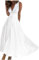 Votre Compte Robe De Cérémonie pour Femme Ronde Couleur Uni Taille Haute 2025 Vêtements Casual Printemps Robe De Mariage Femme Plein Air Sequin Ete Robe Tropicale Femme Sexy Blanc XL