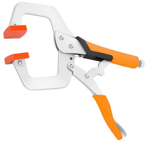 Metallzwingen Groß 11 zoll Edelstahl Gripzange C Form Maximale Öffnung 80mm Schnellspannzwingen mit Sperrfunktion Multifuctionale Federklemmen für Holzbearbeitung Schweißer (11 zoll)