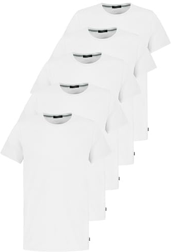 Sublevel 5er Pack Herren T-Shirt Kurzarm Rundhals im Basic Uni Design | Baumwolle | Regular Fit | Rundhals | Kurzarm | unifarben | atmungsaktiv | Ohne Verschluss | Basic-Style