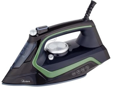 Ardes Vapor Pro Elite ARSTIR02B - Ferro da stiro a vapore 2200 W con piastra in ceramica - Colpo di vapore da 120 g/min e serbatoio da 220 ml - Funzione anticalcare e protezione antigoccia