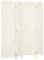 HOMCOM Paravent intérieur en Bois, 4 Panneaux, 180 x 180 cm, séparateur de pièce Pliable, pour Salon, Chambre à Coucher, Maison, Blanc