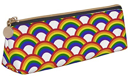 Tragbar Federmappe LGBTQ Pride Month Regenbogen Schwul Stiftemappe mit Reißverschluss Stifte-Organizer für Erwachsener Kinder Jungen